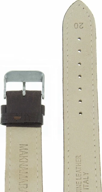 Ремешки maknamara 20 мм т.кор сер заст mp-20047