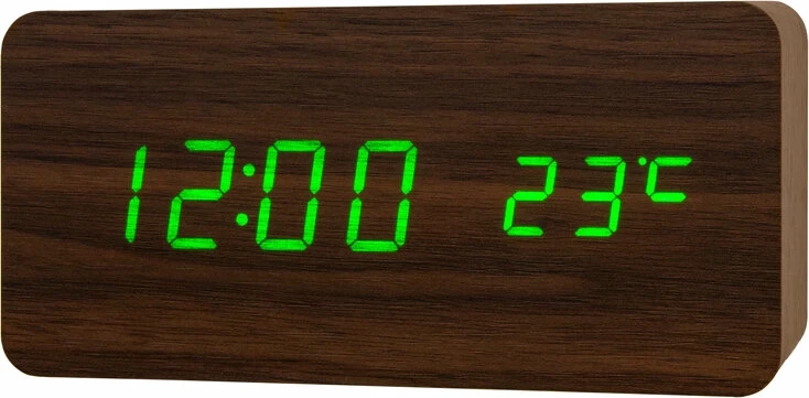 Сетевые часы vst862-4 зел.циф. (т.кор)+usb кабель без адап.