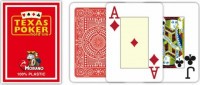 Карты &quot;Modiano Texas Poker&quot; 100% plastic 2 jumbo index red