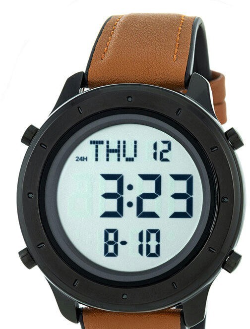 Наручные часы skmei 1864lbnwt brown/white-leather