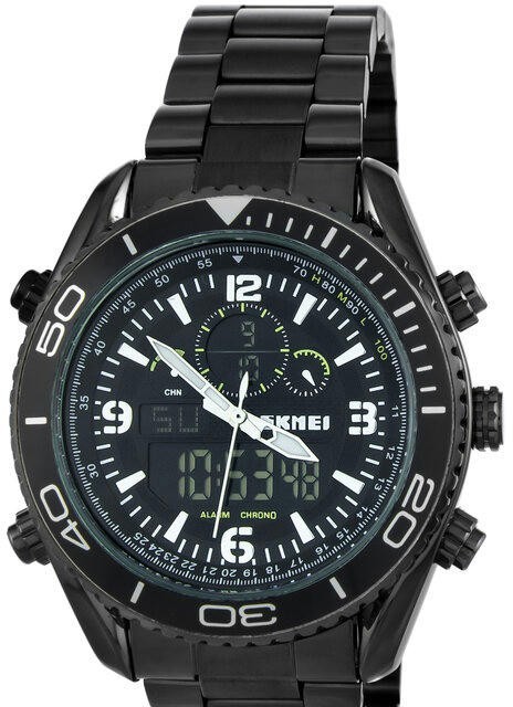 Наручные часы skmei 1600bkbk black/black