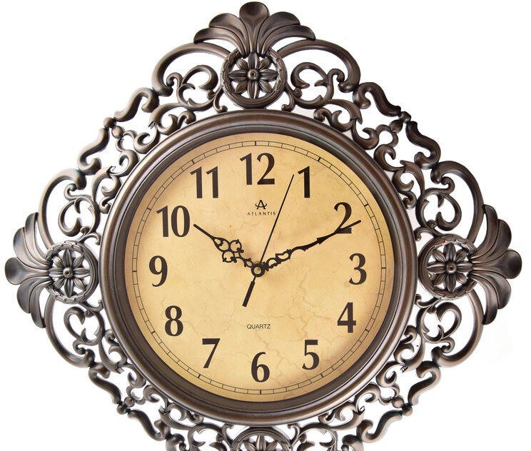 Настенные часы atlantis tld-35190a antique green