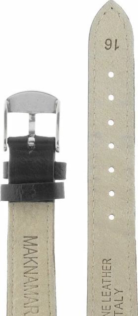 Ремешки maknamara 16 мм чер матов сер заст mp-16016