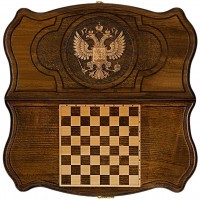 Нарды резные &quot;Герб РФ 3&quot; 40, Mirzoyan