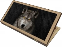 Нарды + Шашки Сирия Волк 2 большие (Россия, дерево, 60 см), Partida