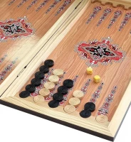 Нарды + Шашки Сирия Красные малые (Россия, дерево, 40 см), Partida