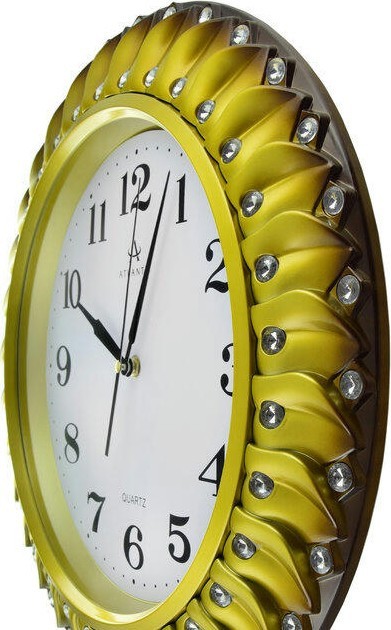Настенные часы atlantis tld-35143b gold