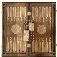 Нарды резные &quot;Солнечный цветок&quot;, Mkhitaryan