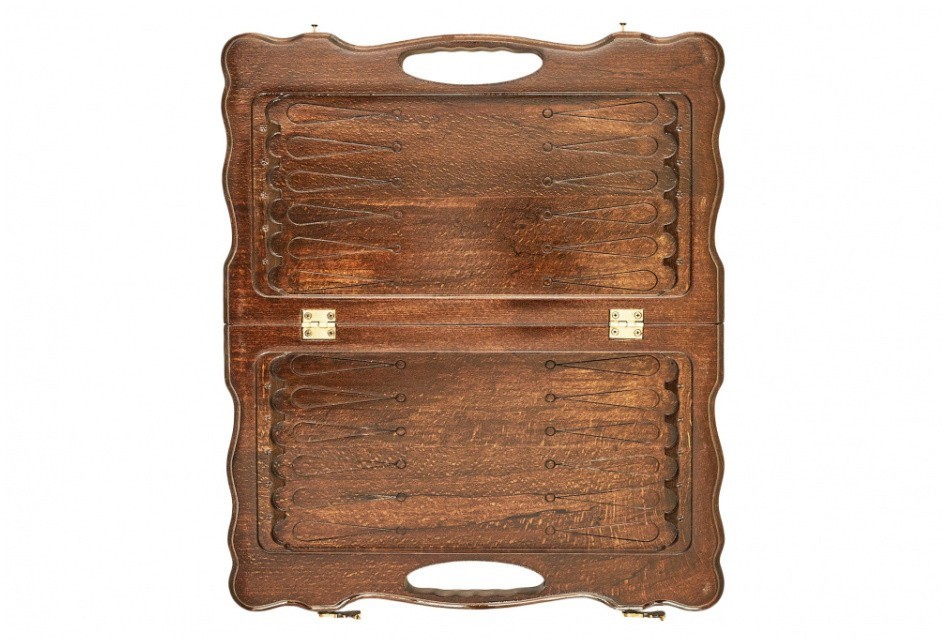 Нарды резные "Бесконечность" с ручкой 40, Haleyan