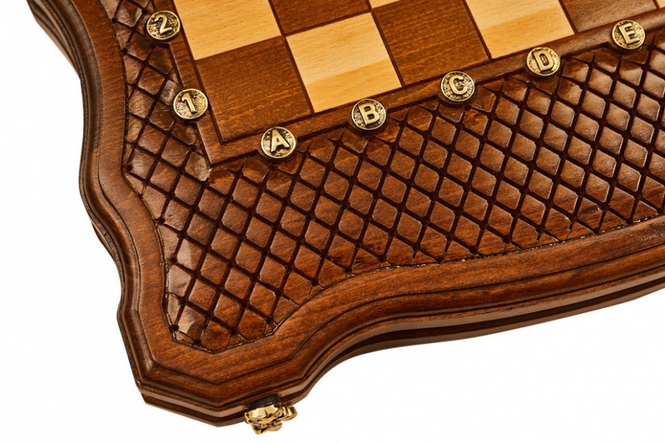 Шахматы + нарды резные "Эндшпиль 2" 40, Simonyan