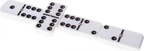 Домино в железном боксе, 6 черных точек, Partida 19х12 см, костяшка 5х2,5 см