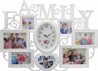 Настенные часы la minor 10-a8 бел мультирамка