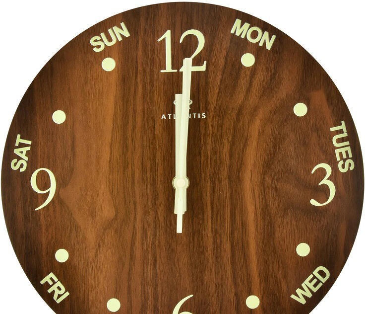 Настенные часы atlantis m6012-2 brown