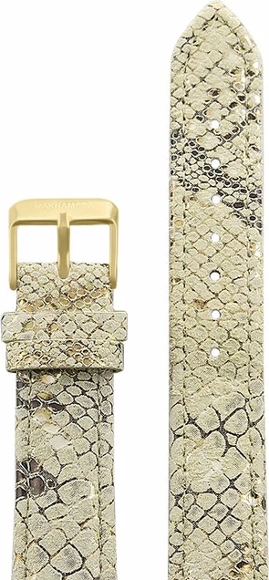 Ремешки maknamara 18 мм жел-чер золото (зол.заст) 18125