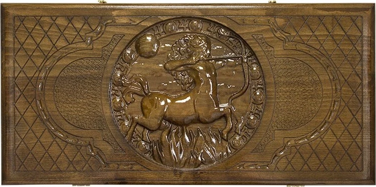 Нарды резные "Зодиак Стрелец", Ustyan