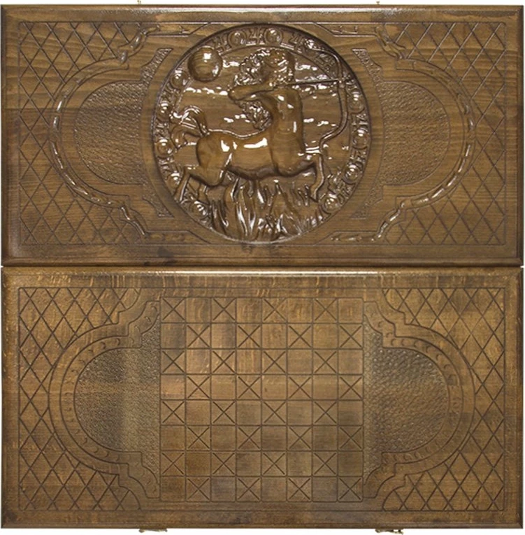 Нарды резные "Зодиак Стрелец", Ustyan