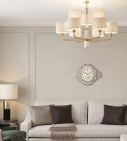 Настенные часы atlantis tld-35202 gold/brown