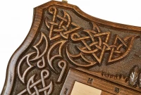 Шахматы + нарды резные с Араратом 2, ручкой, Haleyan