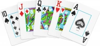 Карты &quot;1546 Elite Plastic Poker Size Jumbo Index black Single deck&quot;