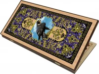 Нарды + Шашки Сирия Сокол средние (Россия, дерево, 50 см), Partida