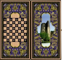 Нарды + Шашки Сирия Башня средние (Россия, дерево, 50 см), Partida