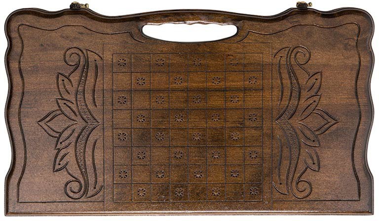 Нарды резные "Арарат и Хор Вирап" с ручкой 60, Haleyan