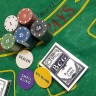 Набор для покера Holdem Light на 200 фишек с номиналом