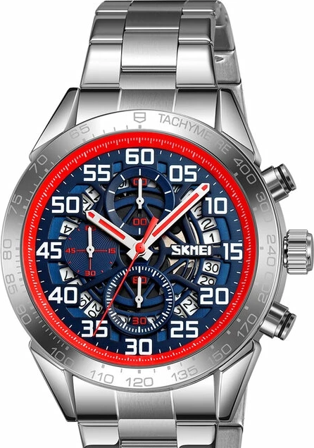 Наручные часы skmei 9338sibu silver/blue