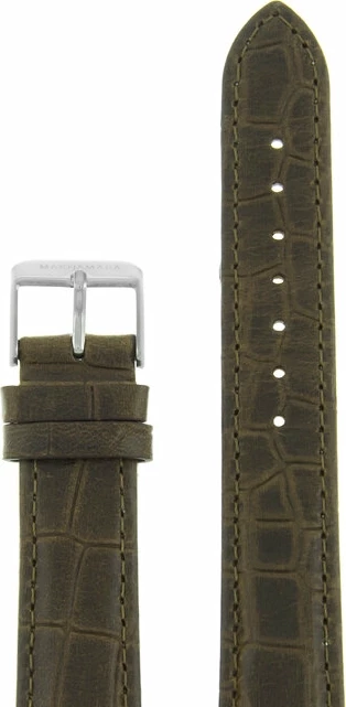 Ремешки maknamara 18 мм корич крокодил сер заст mp-18051