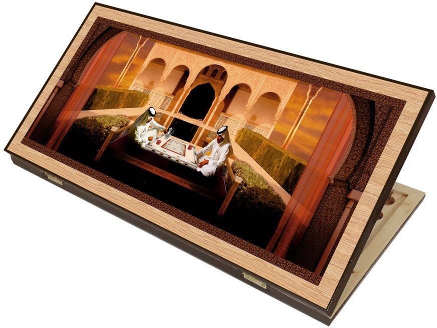 Нарды + Шашки Сирия Шейхи средние (Россия, дерево, 50 см), Partida