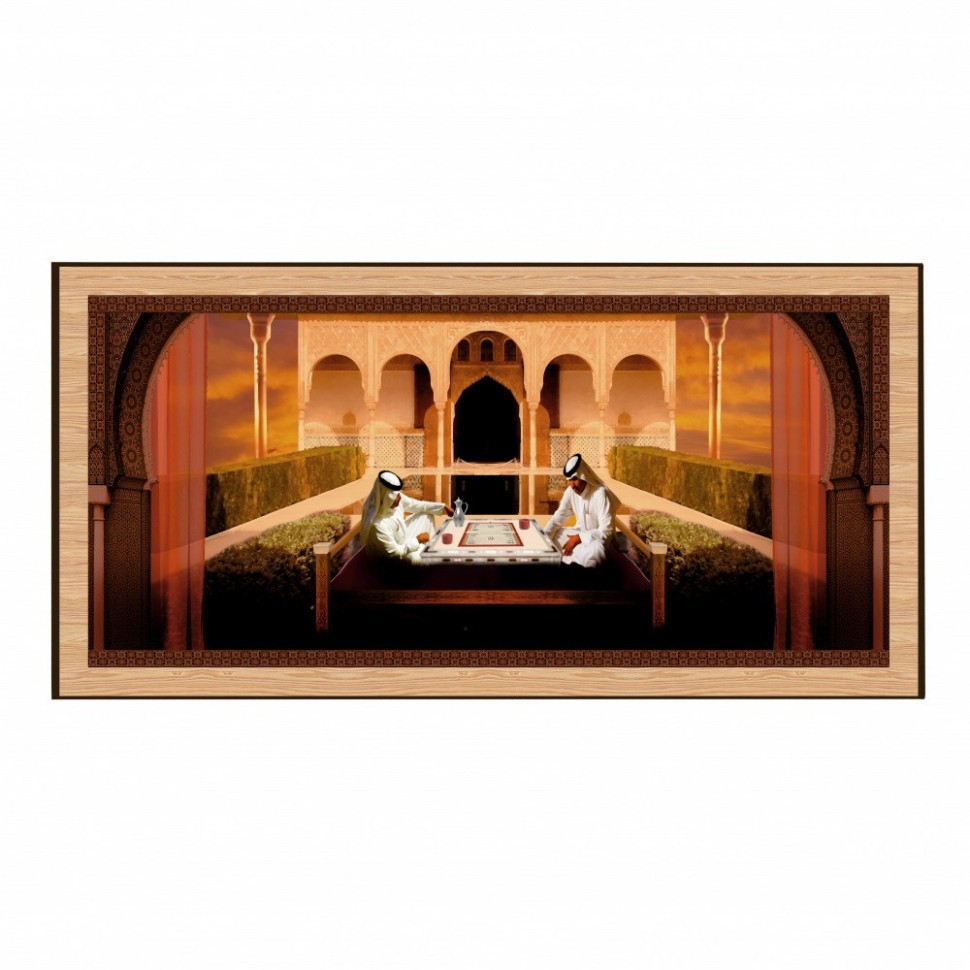 Нарды + Шашки Сирия Шейхи средние (Россия, дерево, 50 см), Partida