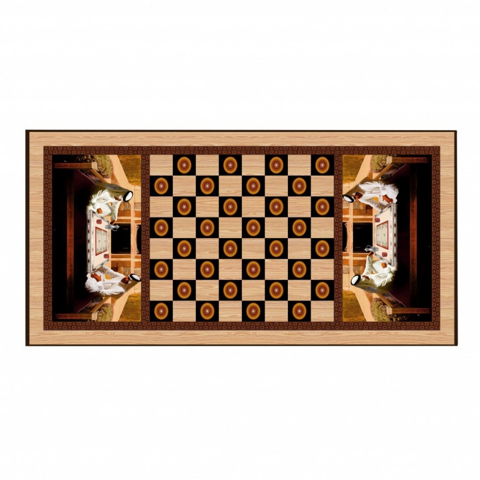 Нарды + Шашки Сирия Шейхи средние (Россия, дерево, 50 см), Partida