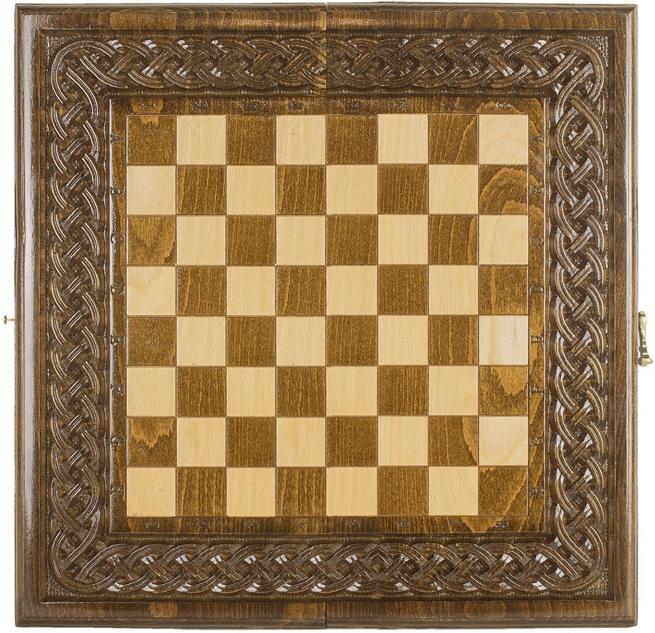 Шахматы + нарды резные "Армянский Орнамент 2" 50, Haleyan