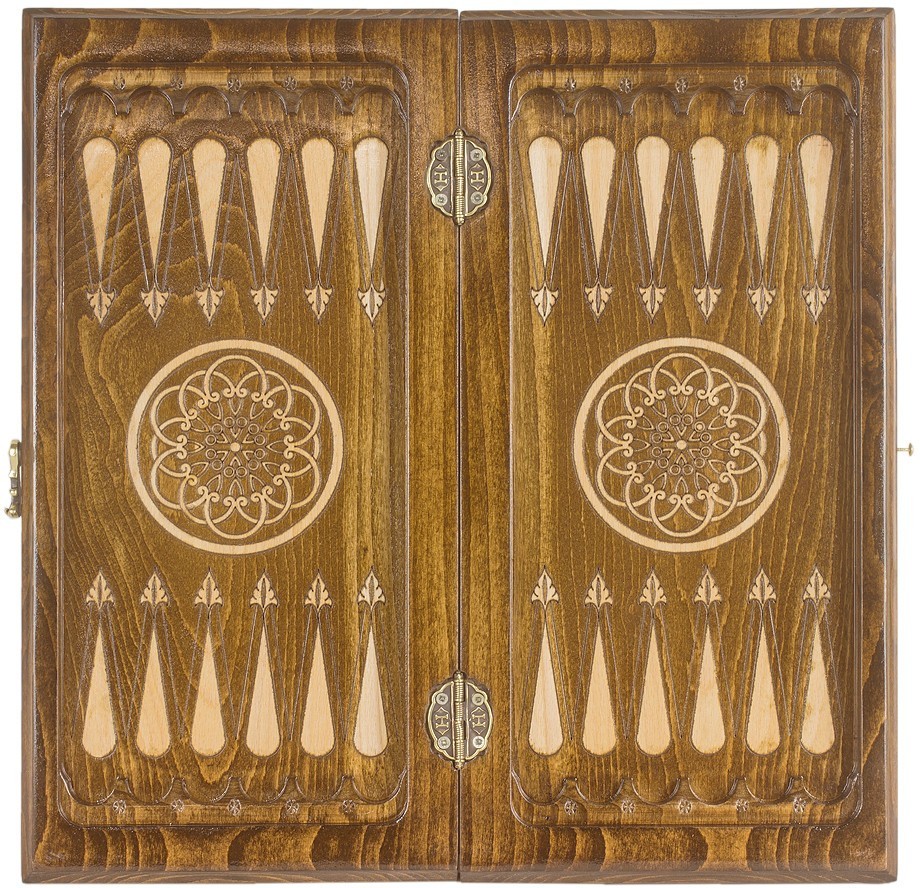 Шахматы + нарды резные "Армянский Орнамент 2" 50, Haleyan