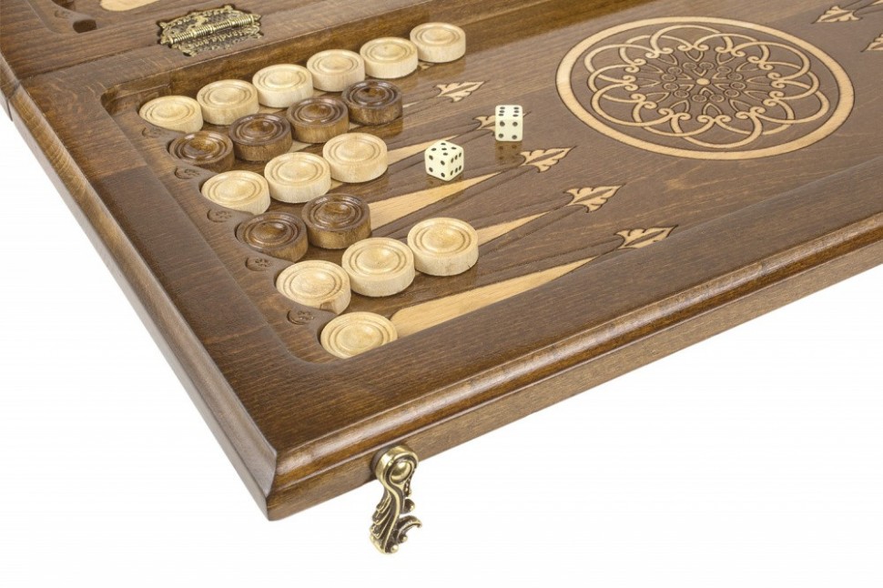 Шахматы + нарды резные "Армянский Орнамент 2" 50, Haleyan