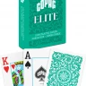 Карты "1546 Elite Plastic Poker Size Jumbo Index green Single deck"