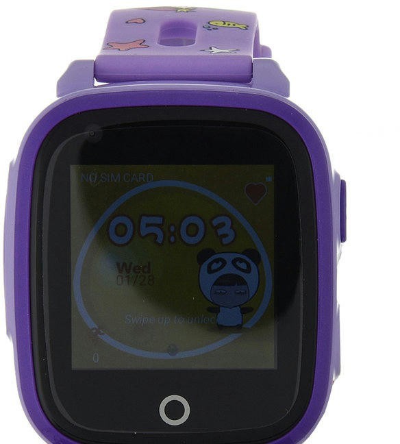 Наручные часы gps smart kids watch rw33 фиолет