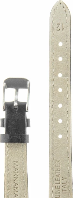 Ремешки maknamara 12 мм чер матовый сер заст mp-12016