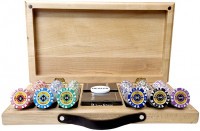 Набор для покера Crown на 300 фишек в кейсе из бука, Partida