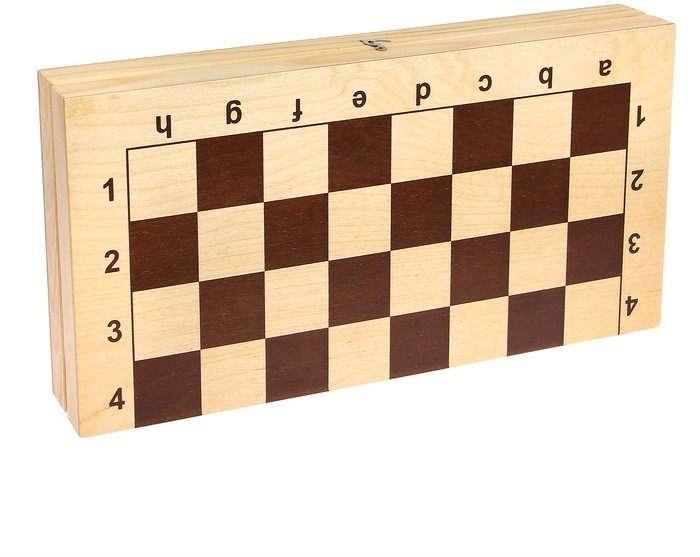 Шахматы + Шашки "АЙВЕНГО" (Россия, Дерево, 43х22х6 см)