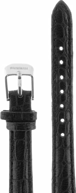 Ремешки maknamara 12 мм croco чер сер. заст