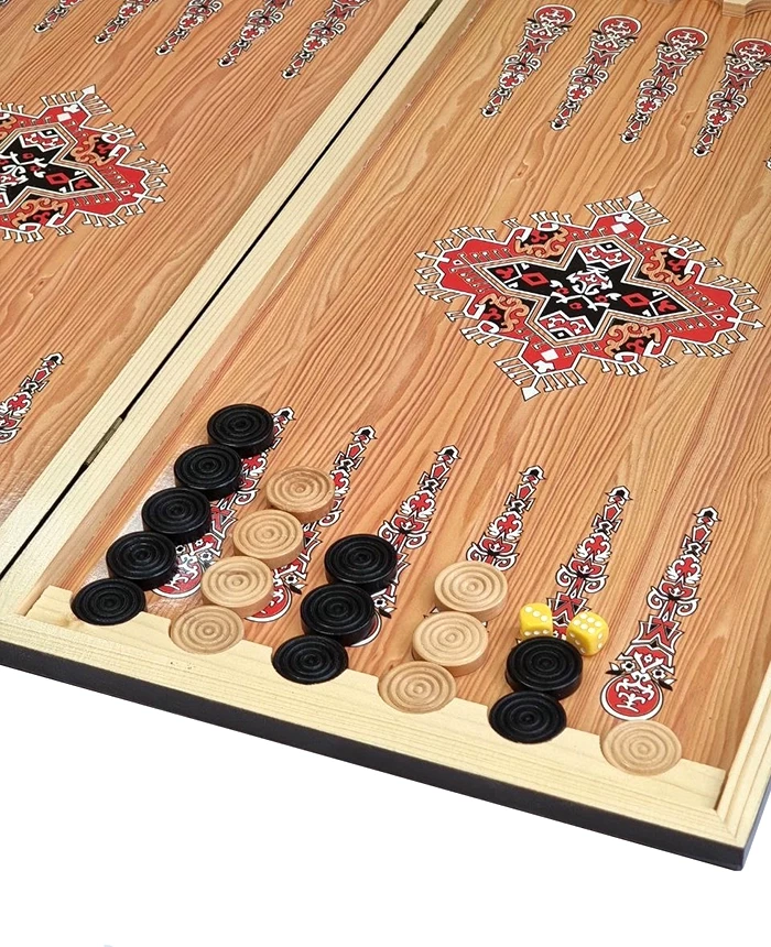 Нарды + Шашки Сирия Волк большие (Россия, дерево, 60 см), Partida