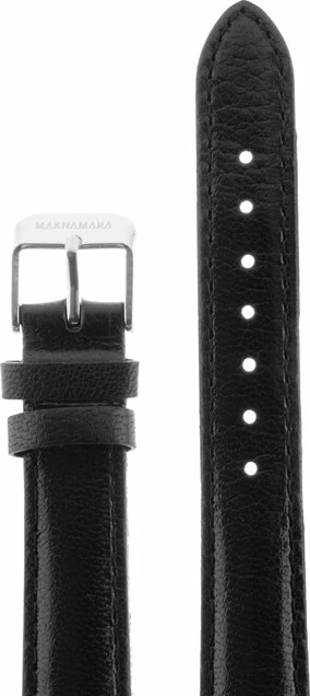Ремешки maknamara 16 мм чер гладкий сер заст mp-16015