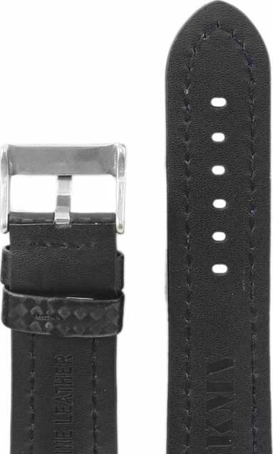 Ремешки "kmv" s-374 (1.5), 24 р-р, чер с син стр.