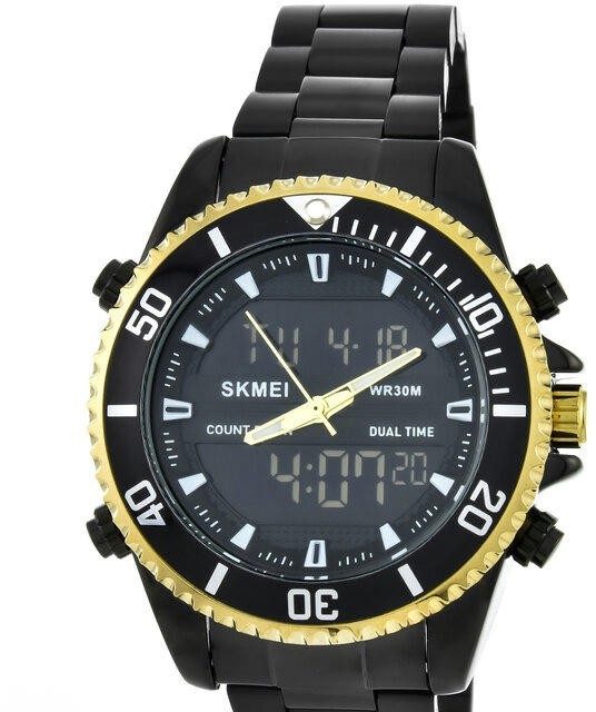 Наручные часы skmei 1850bkgd black/gold