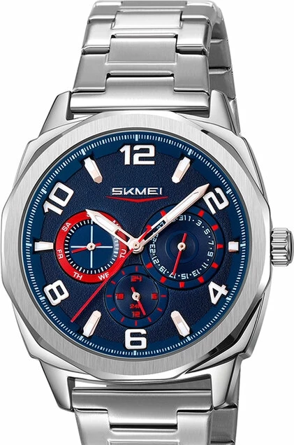 Наручные часы skmei 9350sibu silver/blue