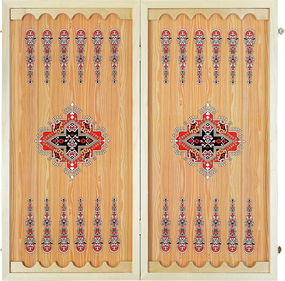 Нарды + Шашки Сирия Голубые большие (Россия, дерево, 60 см), Partida