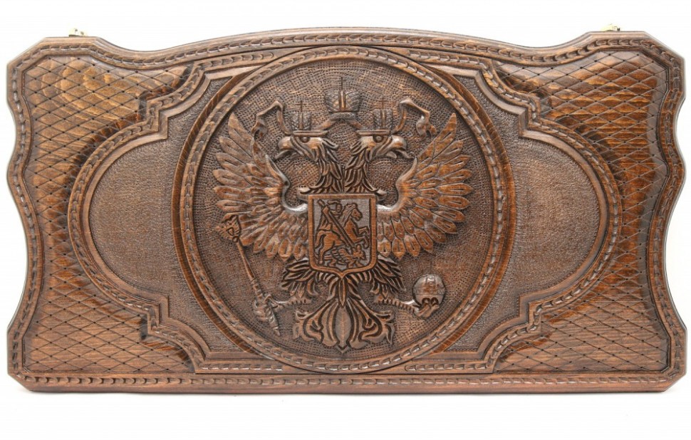 Нарды резные "Герб РФ 2", Simonyan