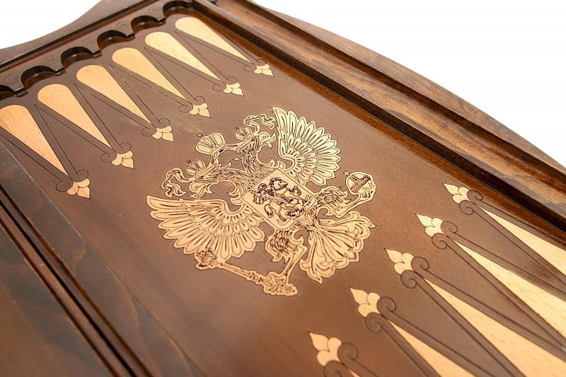 Нарды резные "Герб РФ 2", Simonyan