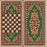 Нарды + Шашки Сирия Зеленые большие (Россия, дерево, 60 см), Partida